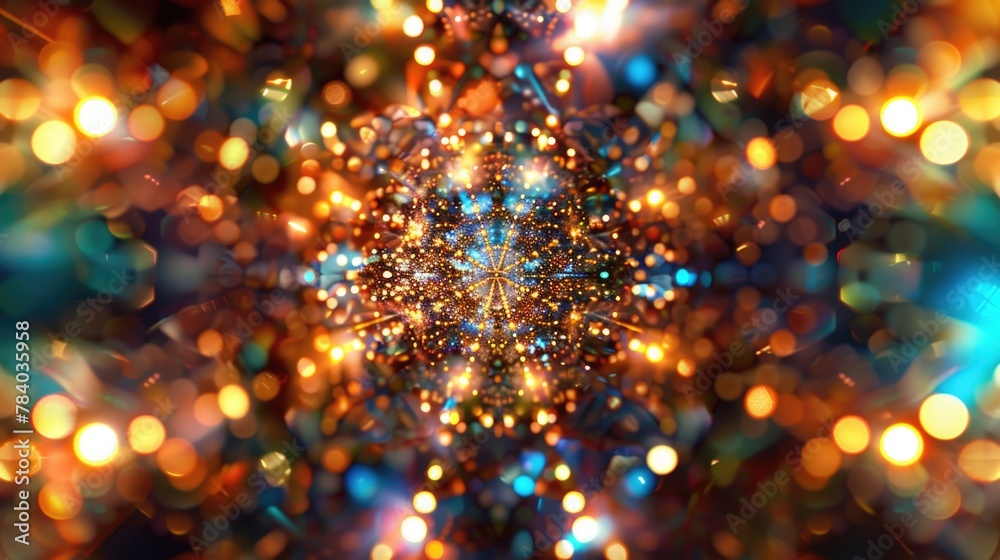 Fototapete A vibrant and colorful background with lights. Perfect for adding a pop of color to any design project