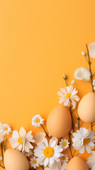 Fototapeta na wymiar Beautiful easter eggs