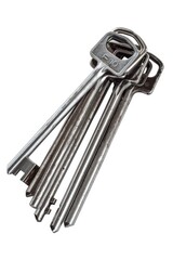 A stack of keys piled on top of each other. Ideal for security or access concept