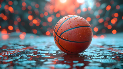 Digital illustration about basketball and sports. .