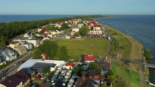 Beautiful Landscape Chalupy Piekny Krajobraz Aerial View Poland