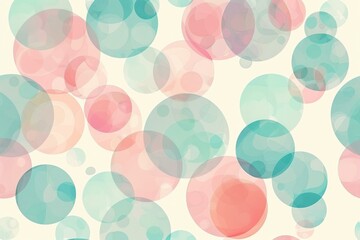Abstract Colorful Bubble Background, Artistic Design Concept