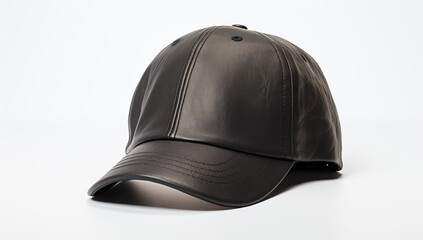 Fototapeta premium A stylish black baseball cap perfect for a day out in the sun black baseball cap Shirt Mockup for Product Design logo Placement and Branding concept