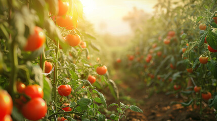 image of tomato field - Powered by Adobe