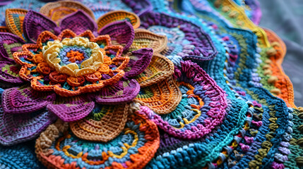 Beautiful Colored Crochet Doilies