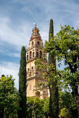 Tower of the mosque-cathedral of Cordoba, Andalusia, Spain