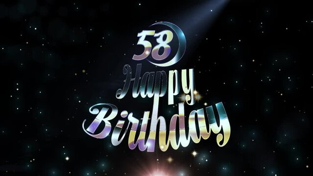 58 Years Celebration, Happy Birthday, Wish Videos