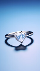 Valentine's Day themed heart-shaped ring