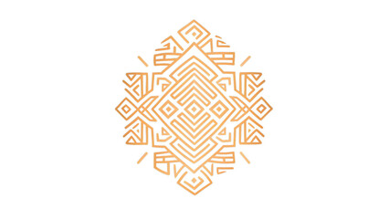 Dynamic Diversity: Tribal Logo Design with Geometric Flair, PNG Format for Transparent Background, Ideal for Cultural Representation - obrazy, fototapety, plakaty