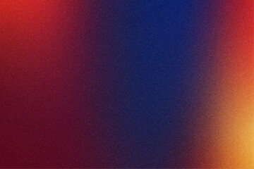 Grainy Texture Gradient in Red Indigo and Gold Shades Background