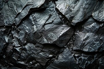 black rough grainy stone texture background dark moody abstract photo