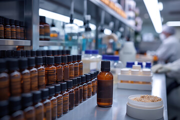 The formulation of a hair conditioning lotion in a laboratory setting