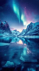 A beautiful landscape with a lake and mountains in the background