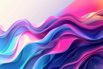 dynamic colorful flowing waves vibrant abstract liquid shapes modern gradient background for design projects digital ilustration