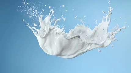 Fototapeten milk splash liquid effect © jiejie