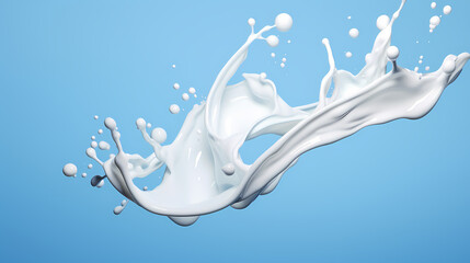 Obraz na płótnie Canvas milk splash liquid effect