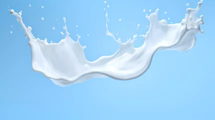 Foto op Canvas milk splash liquid effect © jiejie
