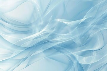 futuristic light blue and white abstract background smooth flowing lines illustration