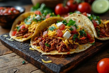 Delicious Homemade Beef Tacos with Fresh Ingredients - 784104113