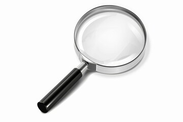 magnifying glass realistic vector illustration isolated on white background digital ilustration