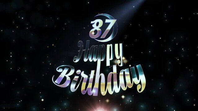 87 Years Celebration, Happy Birthday, Wish Videos