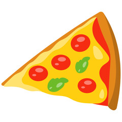 slice of pizza icon illustration