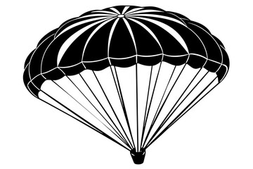 parasail silhouette vector art illustration 
