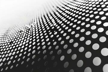 polka dot halftone gradient effect abstract black and white vector pattern digital ilustration