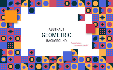 Modern trendy flyer, poster, booklet, brochure cover, card, coupon vector template. Abstract geometric background