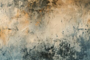vintage grunge texture background old aged paper with stains and scratches retro distressed effect wallpaper digital ilustration - obrazy, fototapety, plakaty