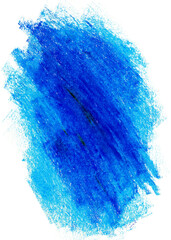 Nieregularny niebieski akwarelowy rozmaz pędzlem do tła marketingowego i social media