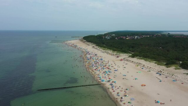Baltic Sea Beach Rowy Plaza Morze Baltyckie Aerial View Poland