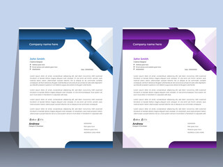 Simple minimal and elegant color combined business letterhead design for any uses.
