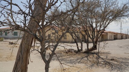 Ghost mining town of Humberstone, Iquique, Chile