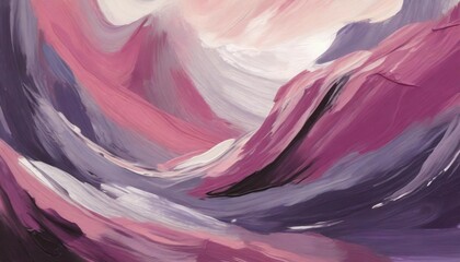thick pink and purple acrylic oil paint brush stroke