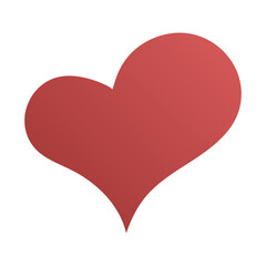Vector Red Heart Icon Gradient