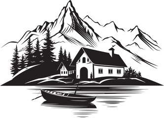 Mountain Marina Chalet Lake Voyages Alpine Adventure Boat Bliss in Chalet Lakes
