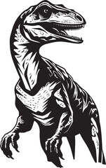 Agile Apex Dinosaur Vector Symbol Rapid Raptor Veloci Reptor Logo Icon