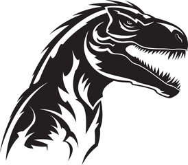 Lethal Lizard Dinosaur Icon Emblem Rampaging Raptor Veloci Reptor Logo Icon
