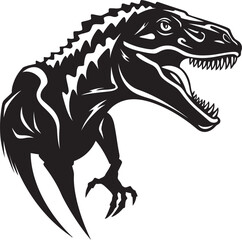 Savage Sprinter Dinosaur Symbol Icon Veloci Vision Reptor Emblem Vector