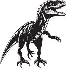Fototapeta premium Predators Pounce Dino Emblem Design Jurassic Jolt Veloci Reptor Symbol Vector