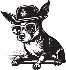WoofWheels Canine on Skateboard Icon Design PupGrind Skateboarding Dog Logo Vector