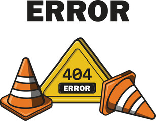 Error 404 ilustration