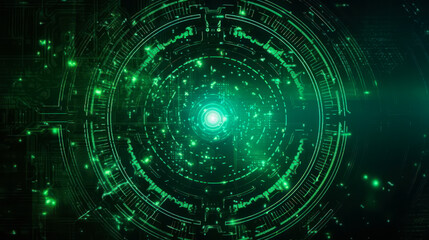 Fototapeta premium Futuristic Technology Texture: Abstract Backgrounds Reflecting High-Tech Data and Online Innovations