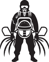 FumeForce Pest Control Iconic Emblem PestPurge Vector Emblem Design