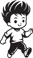 Smiling Sprouts Happy Child Symbol Funsize Frolic Small Kid Icon
