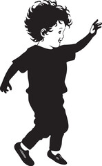 Tiny Triumphs Joyful Kid Icon Playtime Pals Vector Logo Design