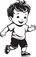 Little Laughs Vector Logo Design Happy Hoots Happy Child Symbol