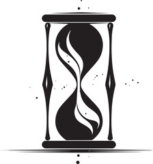 Timeless Sands Vector Hourglass Symbol Eternal Flow Hourglass Logo Emblem