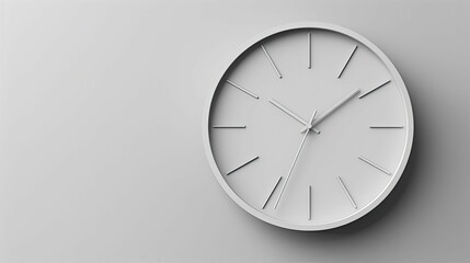 A minimalist clock with no hands, inviting viewers to ponder the concept of time and its complex relationship with simplicity.